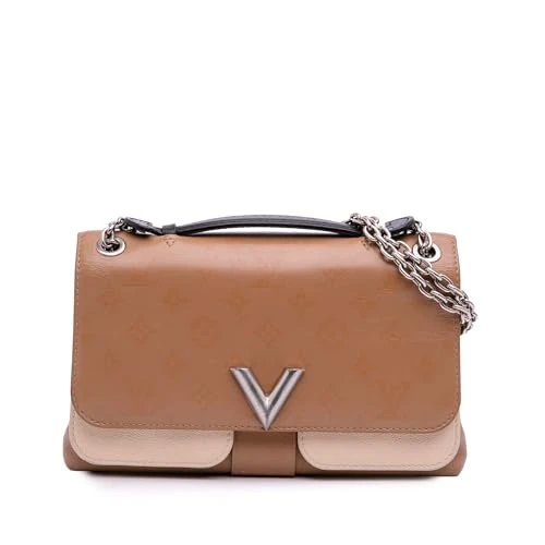 Louis Vuitton Pre-Loved Monogram Cuir Plume Ecume Very Chain Satchel Handbag