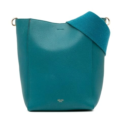Pre-Loved Small Soft Grained Calfskin Seau Sangle Bucket Bag