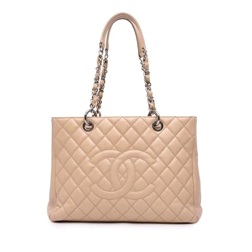 Chanel Pre-Loved Caviar Grand Shopping Tote Bag