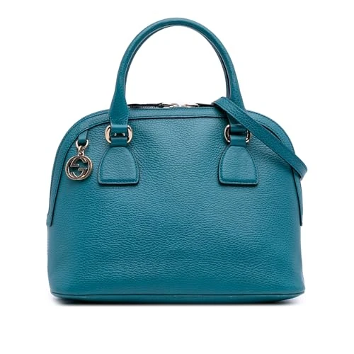 Gucci Pre-Loved Small Dollar Calfskin GG Charm Dome Satchel