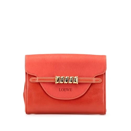 LOEWE Pre-Loved Leather Velazquez Twist Clutch