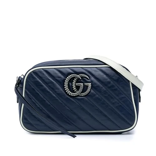 Gucci Pre-Loved Small GG Marmont Leather Torchon Crossbody Bag