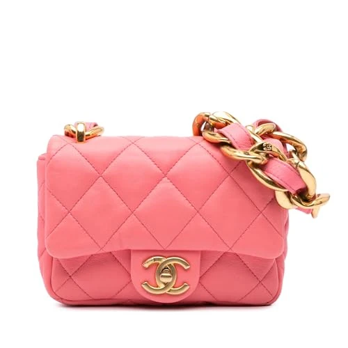 Chanel Pre-Loved Mini Quilted Lambskin Funky Town Flap Shoulder Bag