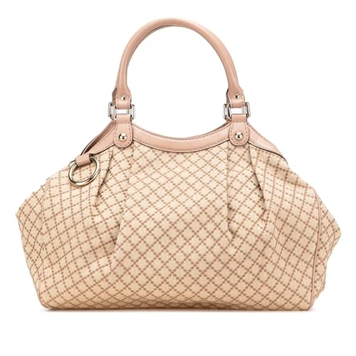 Gucci Pre-Loved Medium Diamante Canvas Sukey Tote