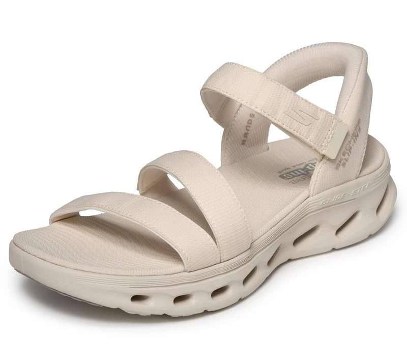 Skechers Women's Go Walk Glide-Step 2.0 Sandal Ella Slip-in Trainers, Natural, 7 UK - Image 1