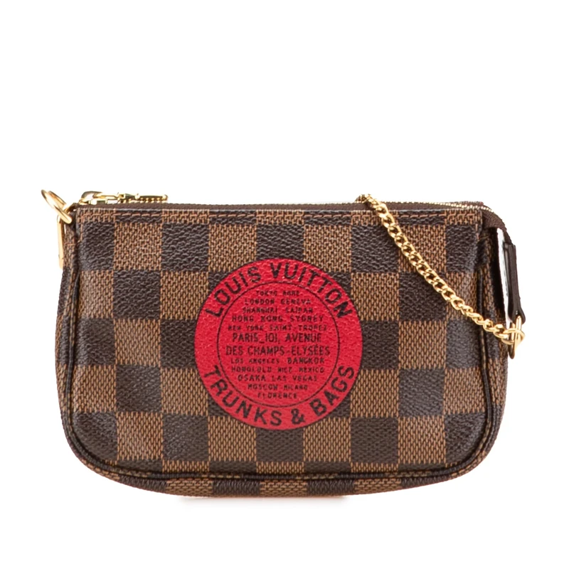 Louis Vuitton Pre-Loved Damier Ebene Trunks And Bags Mini Pochette Accessoires Handbag