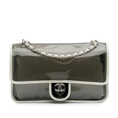 Chanel Pre-Loved Large PVC And Lambskin Naked Flap Shoulder Bag