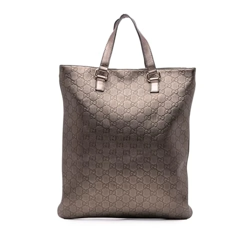 Gucci Pre-Loved Metallic Guccissima Tote