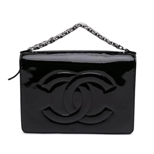 Pre-Loved Mini CC Patent Clutch With Chain