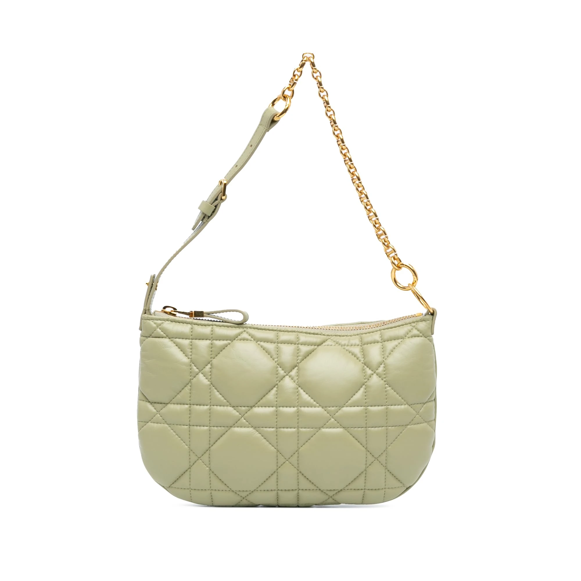 Dior Pre-Loved Mini Calfskin Macrocannage Caro Tulip Bag