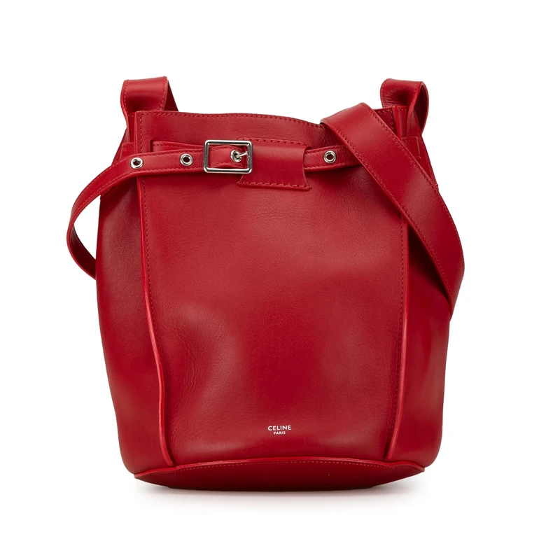 Celine Pre-Loved Leather Big Bag Bucket Crossbody