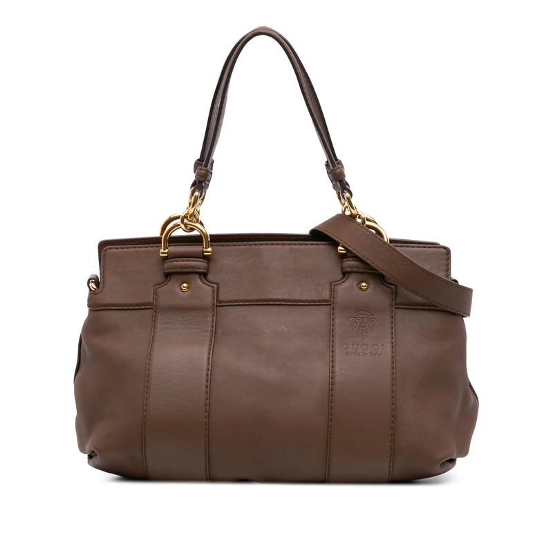Gucci Pre-Loved Leather Smilla Satchel