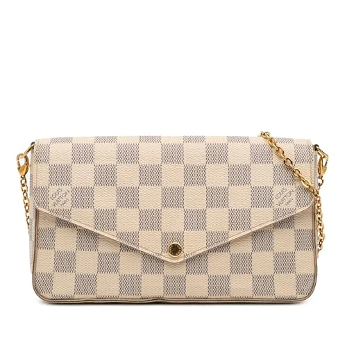 Louis Vuitton Pre-Loved Damier Azur Pochette Felicie Crossbody Bag