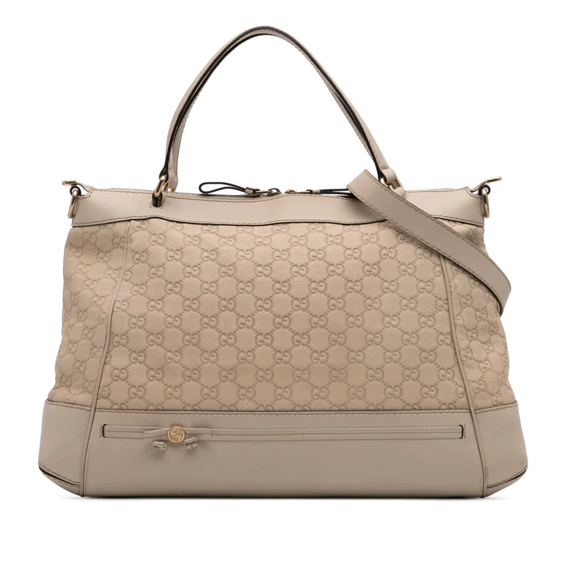 Gucci Pre-Loved Guccissima Mayfair Satchel Handbag