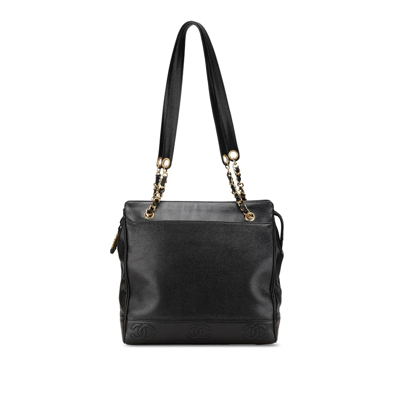 Chanel Pre-Loved Triple CC Caviar Tote Bag