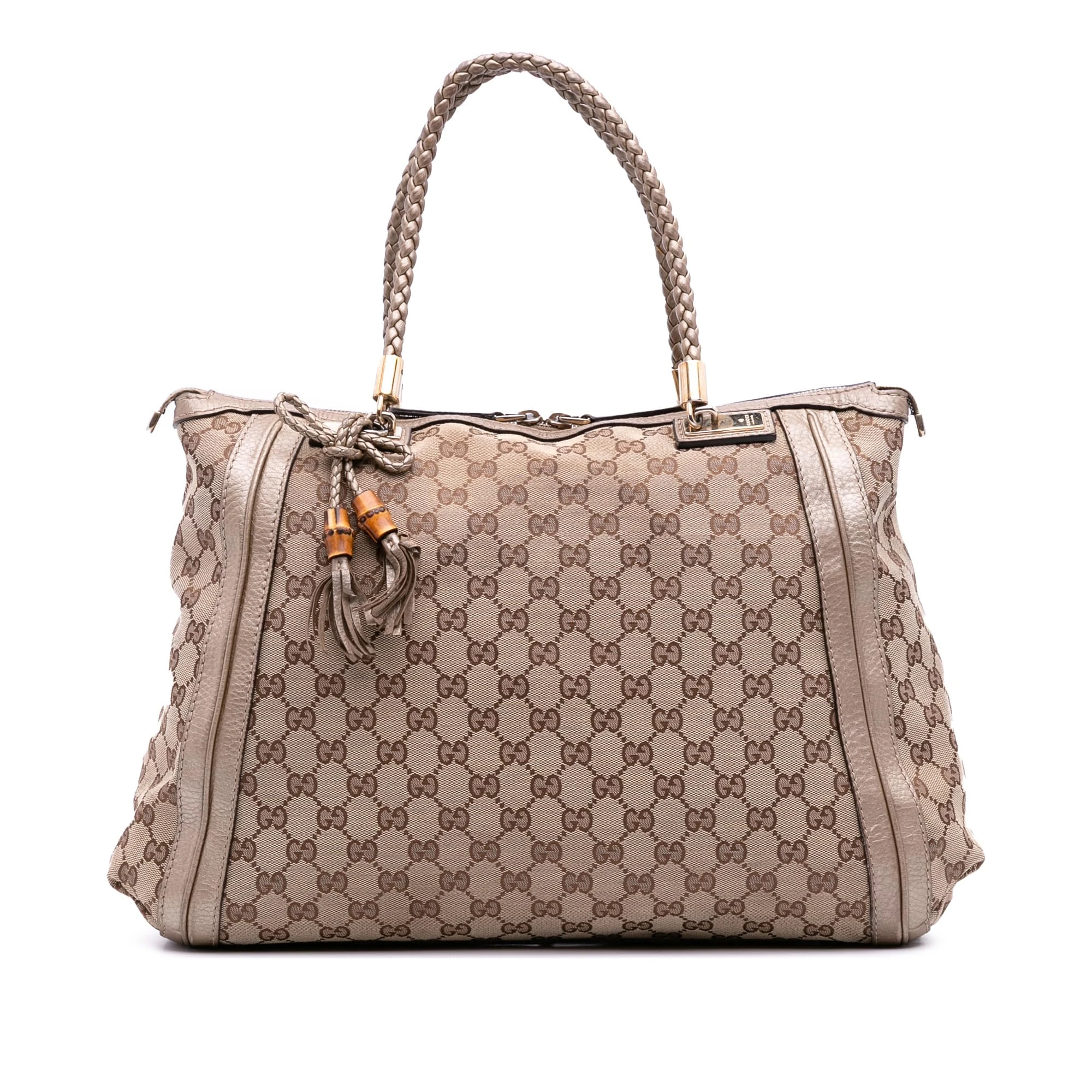 Pre-Loved Large GG Canvas Bella Satchel