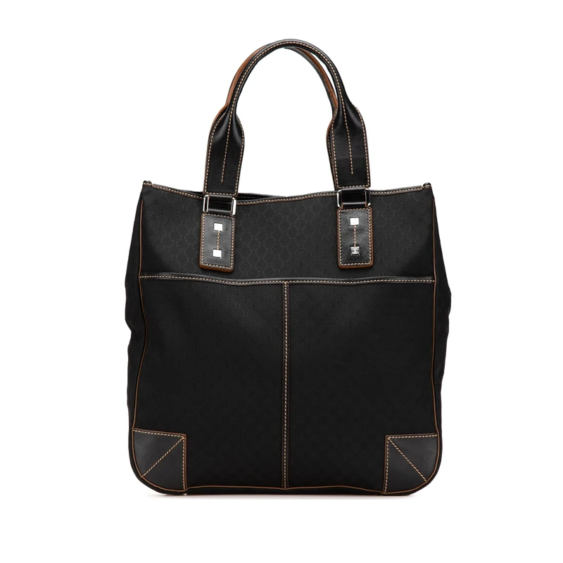 Celine Pre-Loved Macadam Canvas Tote Bag