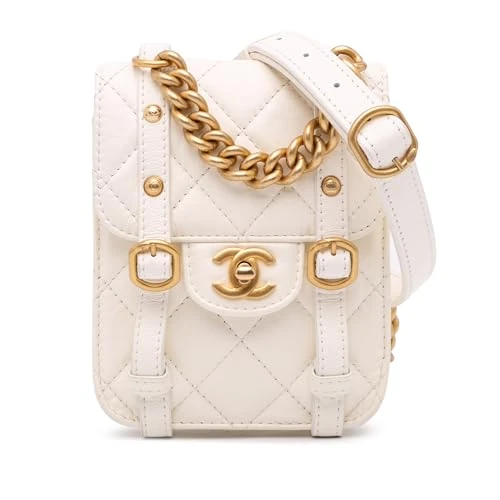 Chanel Pre-Loved Mini Aged Calfskin City School Flap Handbag