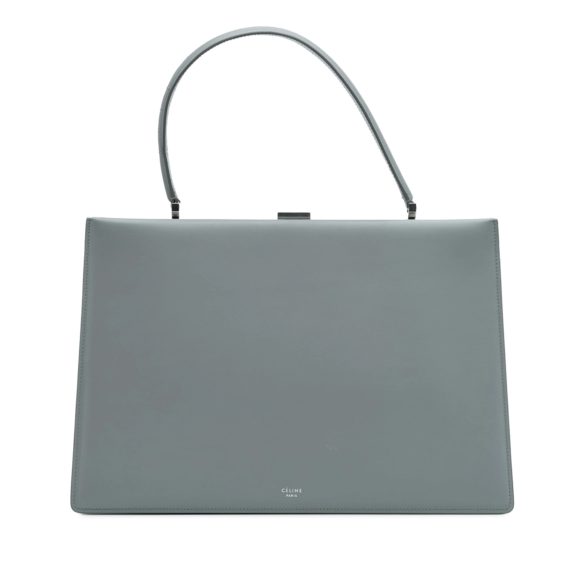 Pre-Loved Medium Calfskin Clasp Handbag