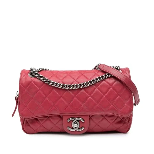 Chanel Pre-Loved Small Quilted Iridescent Calfskin Shiva Flap Crossbody Bag