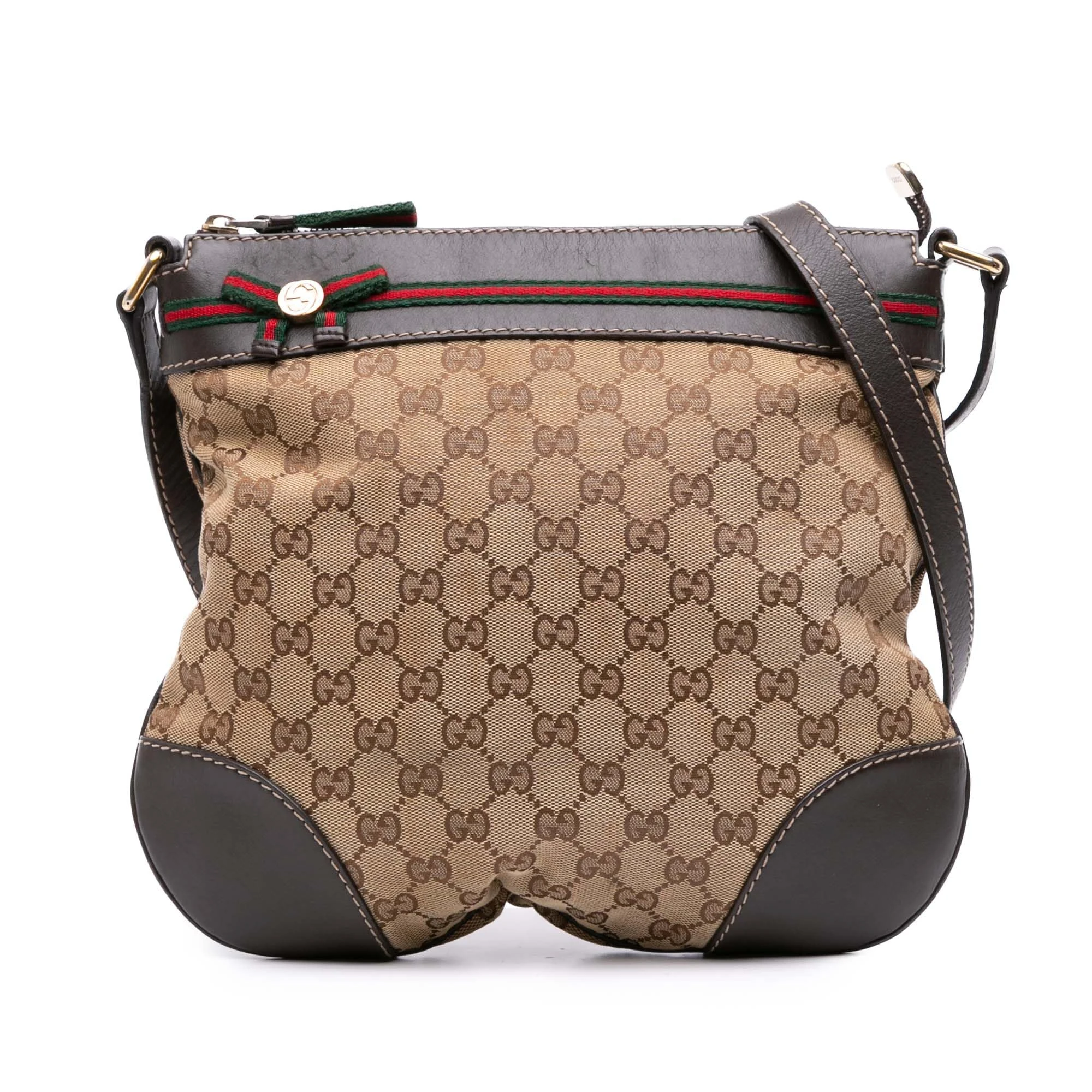 Gucci Pre-Loved GG Canvas Web Mayfair Crossbody