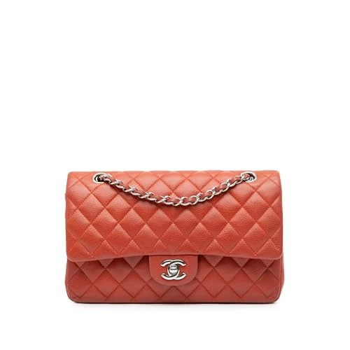 Chanel Pre-Loved Medium Classic Caviar Double Flap Shoulder Bag