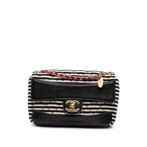 Chanel Pre-Loved Small Quilted Jersey Coco Sailor Single Flap Crossbody Bag