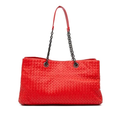 Bottega Veneta Pre-Loved Medium Nappa Intrecciato Double Chain Tote Bag