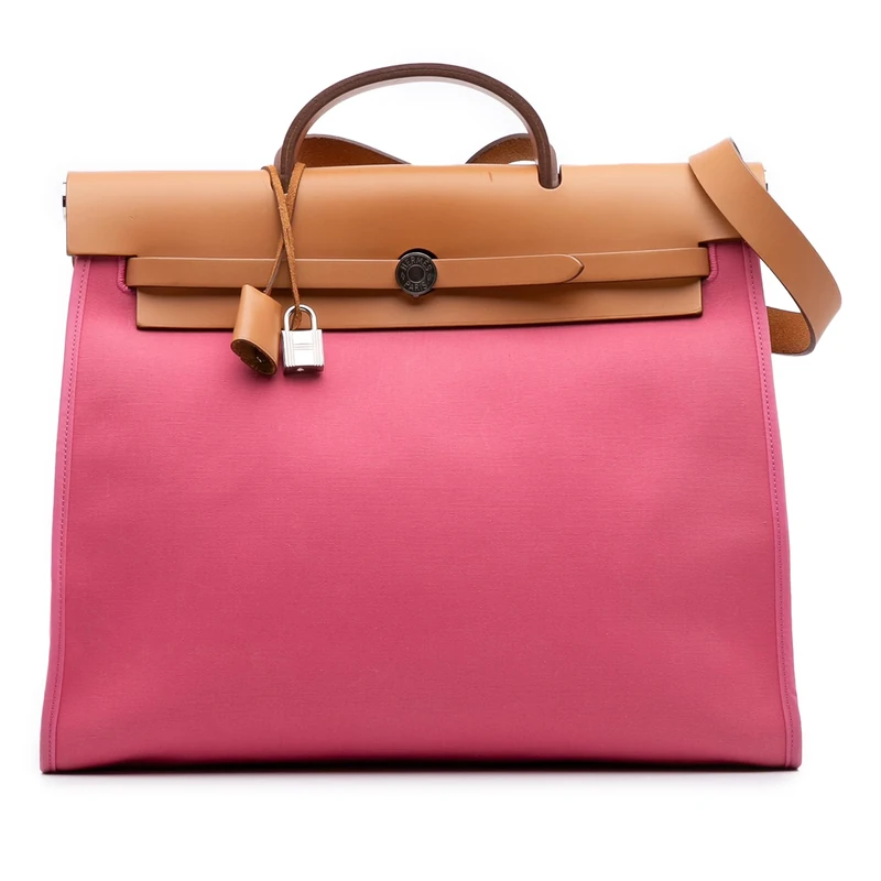 Pre-Loved Toile Herbag Zip 39 Satchel