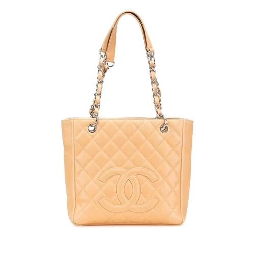 Chanel Pre-Loved Caviar Petite Shopping Tote Bag