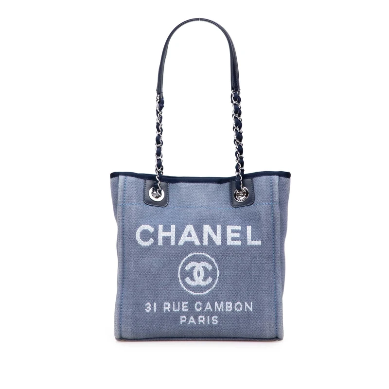 Pre-Loved Mini Canvas Deauville Tote
