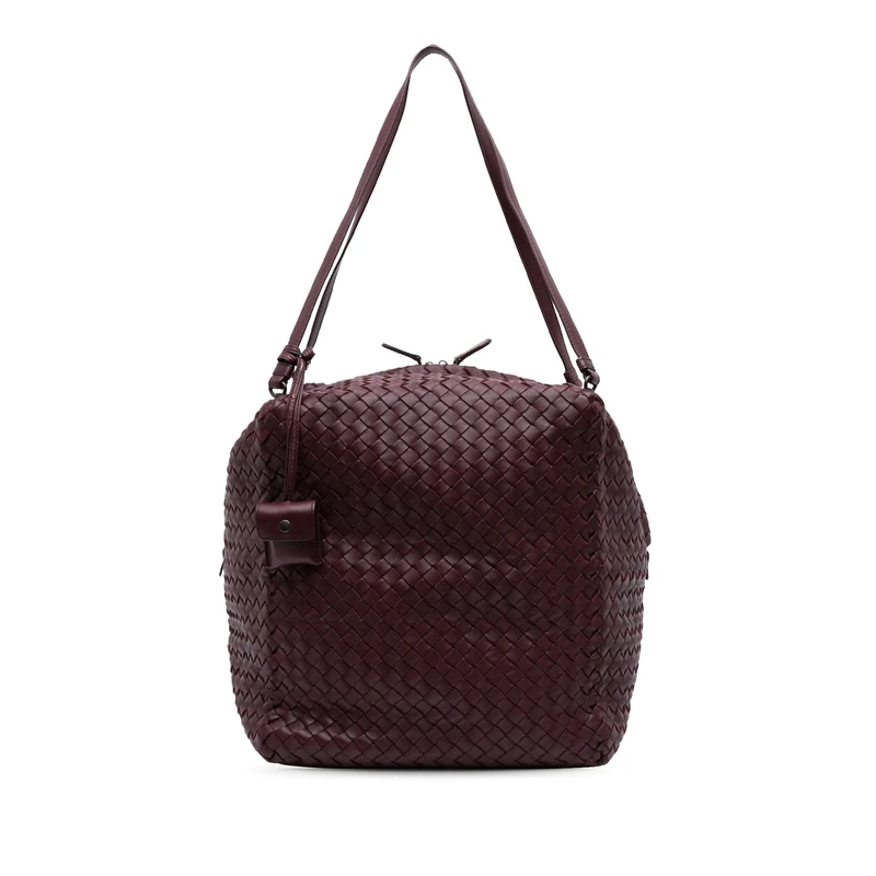 Bottega Veneta Pre-Loved Nappa Intrecciato Shoulder Bag