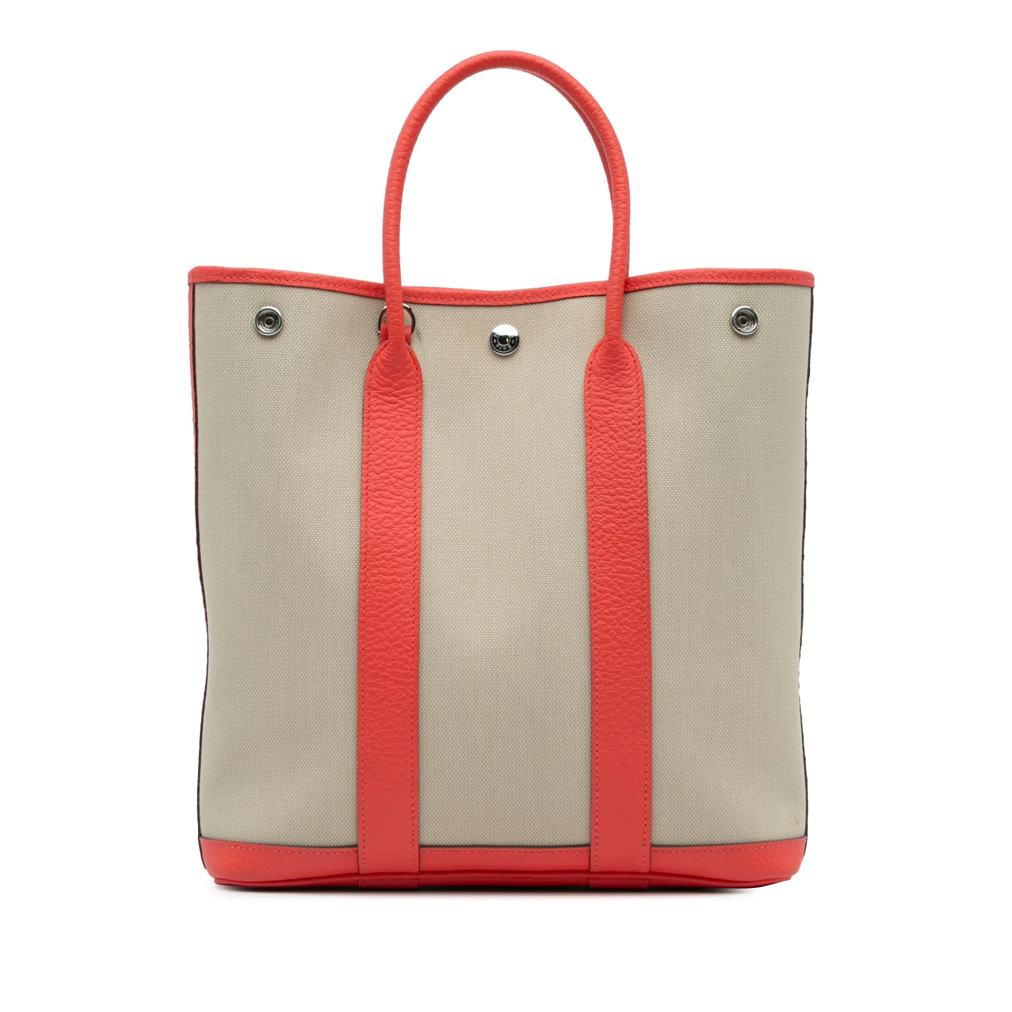 Hermès Pre-Loved Toile And Negonda Garden File 28 Handbag