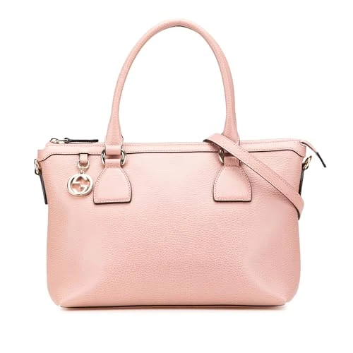 Gucci Pre-Loved Dollar Calfskin GG Charm Satchel Handbag