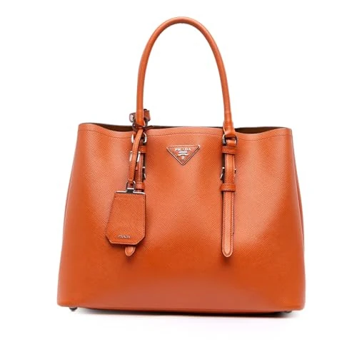 Prada Pre-Loved Medium Saffiano Cuir Double Satchel Handbag