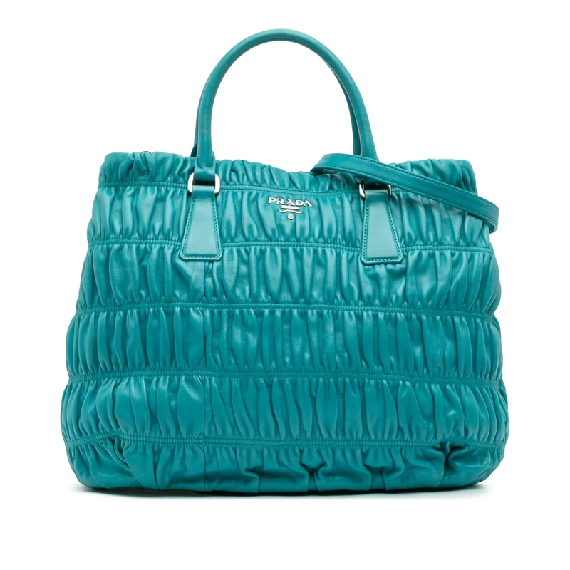 Pre-Loved Nappa Gaufre Satchel