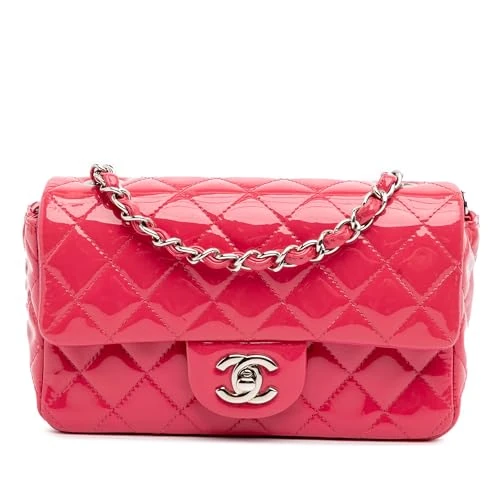Chanel Pre-Loved Mini Rectangular Classic Patent Single Flap