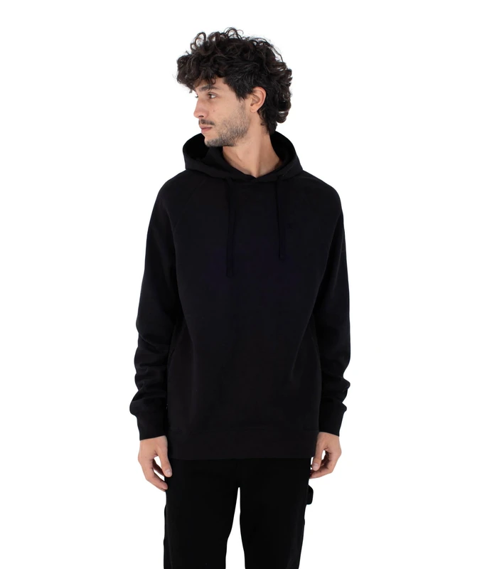 Hurley Fleece Top M Low Tide Hood Black