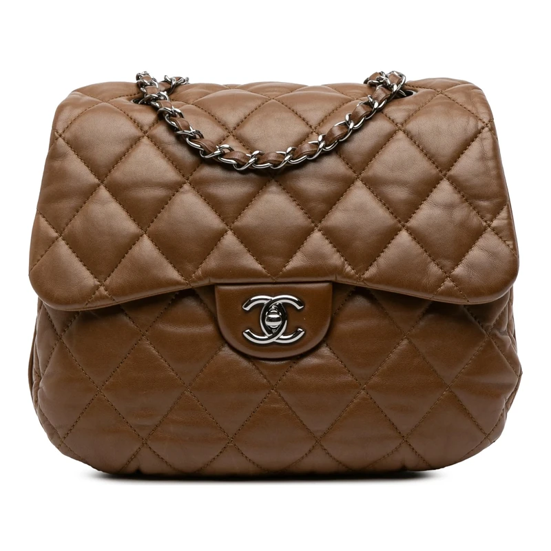 Chanel Pre-Loved CC Quilted Lambskin 3 Flap