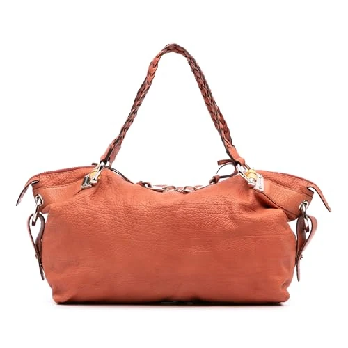 Gucci Pre-Loved Medium Leather Bamboo Bar Tote Bag