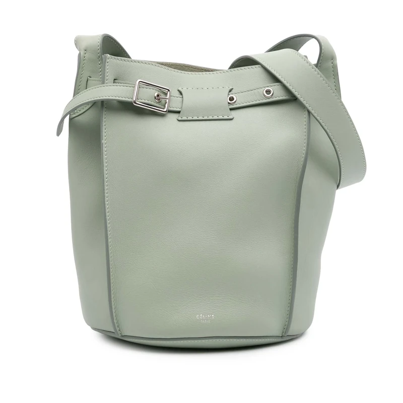 Celine Pre-Loved Leather Big Bag Bucket Crossbody