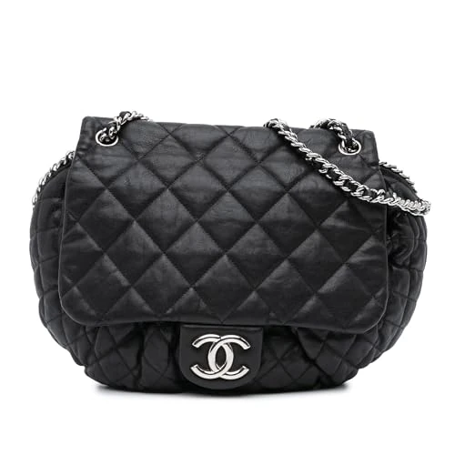 Chanel Pre-Loved Large Lambskin Chain Around Flap Crossbody Bag