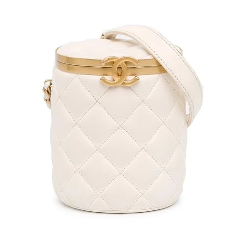 Chanel Pre-Loved Small Quilted Lambskin Crown Box Bag Crossbody
