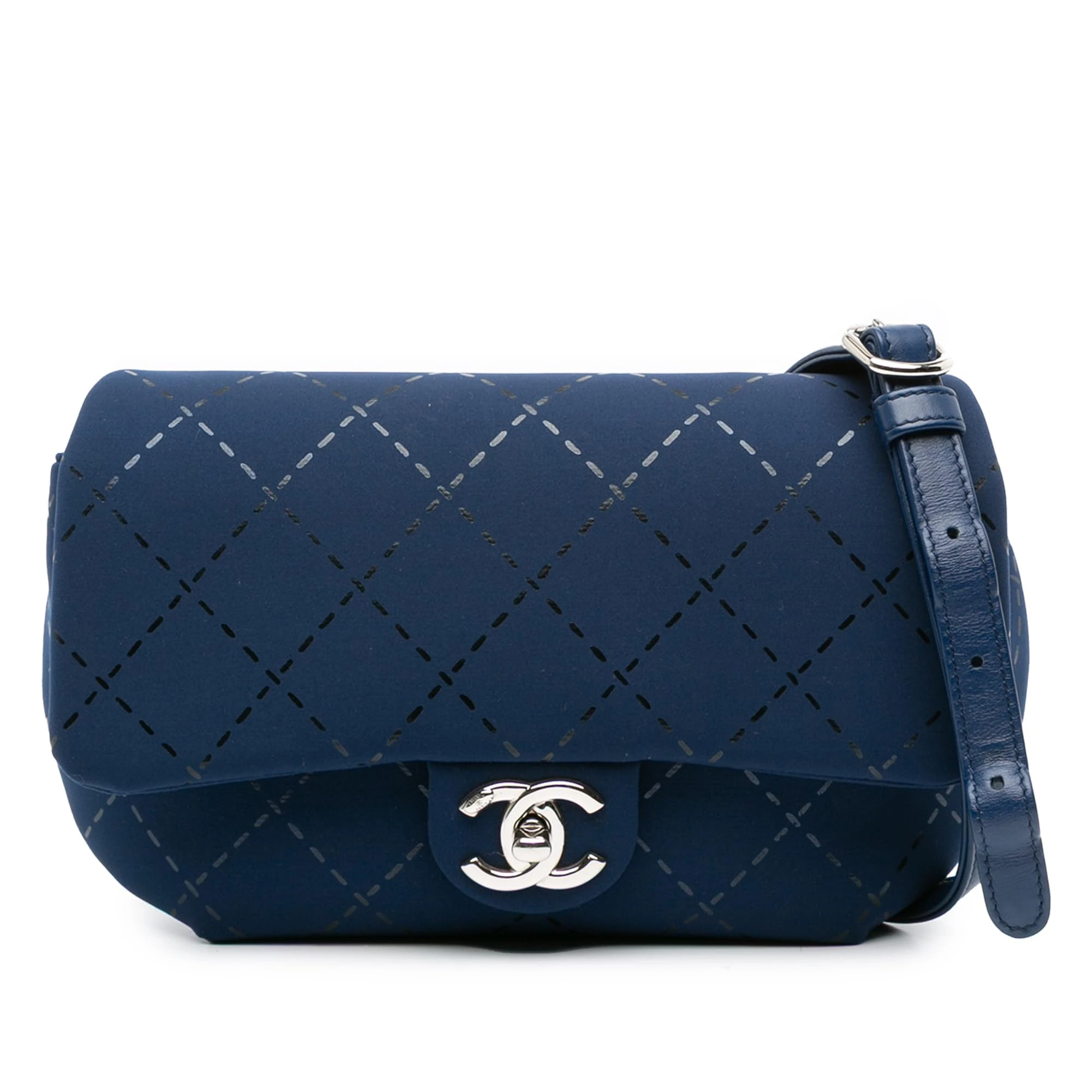 Chanel Pre-Loved Classic Jersey Single Flap Shoulder Bag