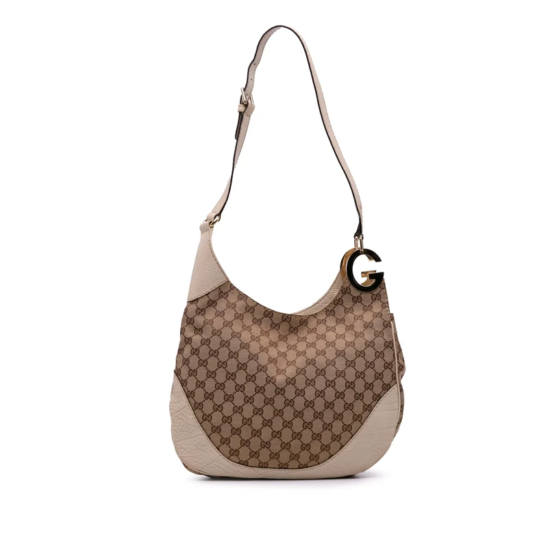 Gucci Pre-Loved GG Canvas Charlotte Crossbody