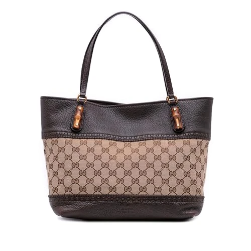 Gucci Pre-Loved GG Canvas Laidback Crafty Tote Bag