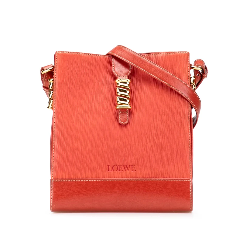 LOEWE Pre-Loved Leather Velazquez Twist Crossbody