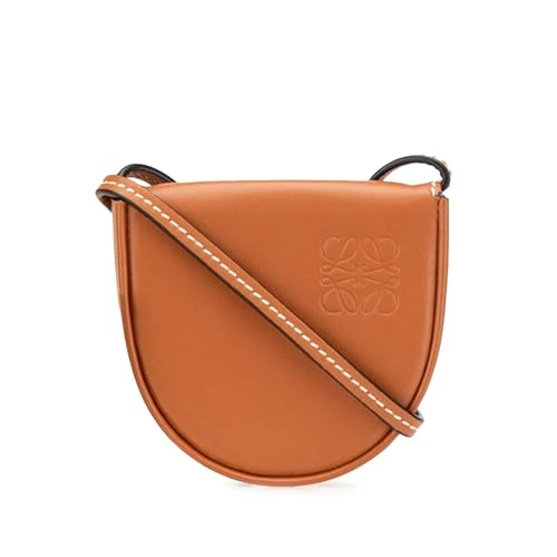 LOEWE Pre-Loved Mini Soft Calfskin Heel Pouch Crossbody Bag