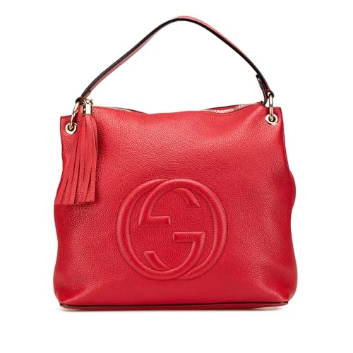 Gucci Pre-Loved Large Pebbled Calfskin Soho Convertible Hobo Handbag