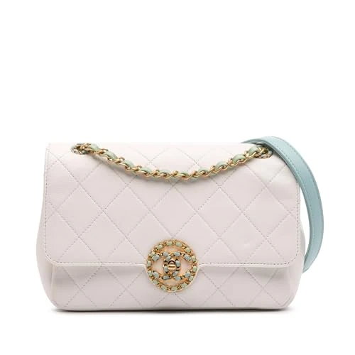 Chanel Pre-Loved CC Quilted Calfskin Single Flap Shoulder Bag